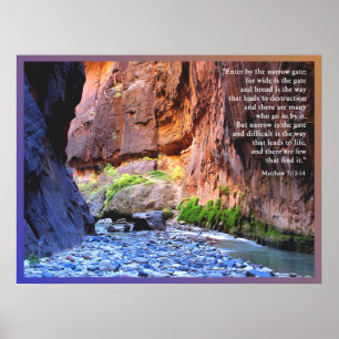 Impressão estreito do poster da porta