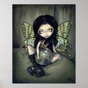 Impressão feericamente gótico da arte do oídio