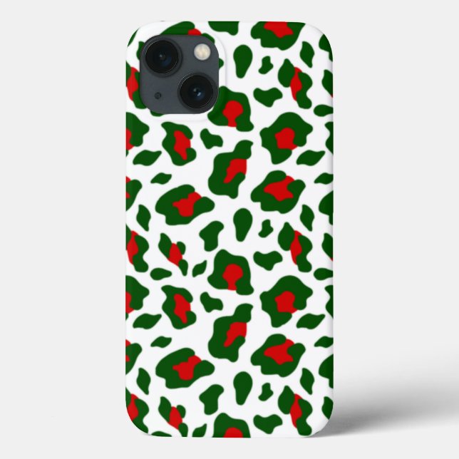 Impressão feia de leopardo de natal (Verso)