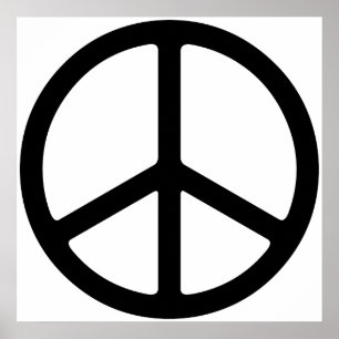 Impressão fino simples da arte do símbolo de paz