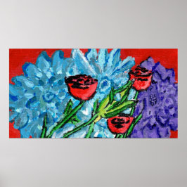 Impressão Floral, Cartaz de Valor (Semi Brilho)