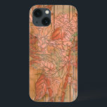 Impressão Floral Laranja Moderno em Fundo Retirado<br><div class="desc">Uma criação original de Jennifer Goldberger, esta impressão floral de laranja moderna senta-se num fundo despojado. As flores quase se misturam com o fundo. Deixe-o misturar-se com o resto da sua casa, comprando-a hoje!</div>