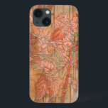 Impressão Floral Laranja Moderno em Fundo Retirado<br><div class="desc">Uma criação original de Jennifer Goldberger, esta impressão floral de laranja moderna senta-se num fundo despojado. As flores quase se misturam com o fundo. Deixe-o misturar-se com o resto da sua casa, comprando-a hoje!</div>