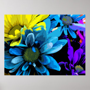 Impressão - flores brilhantes 4724D
