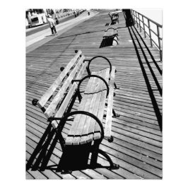 Impressão fotográfica 'Boardwalk Benches'