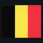 Impressão fotográfica da bandeira patriótica belga<br><div class="desc">A bandeira nacional da Bélgica.</div>