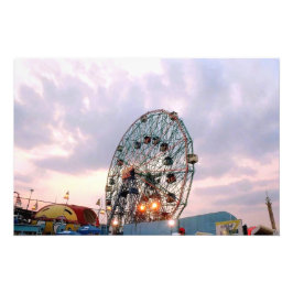 Impressão fotográfica 'Wonder Wheel at Twilight'