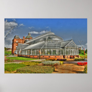 Impressão fotográfico de Glasgow do palácio dos