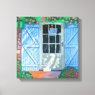 Impressão francês das canvas da jarda de fazenda