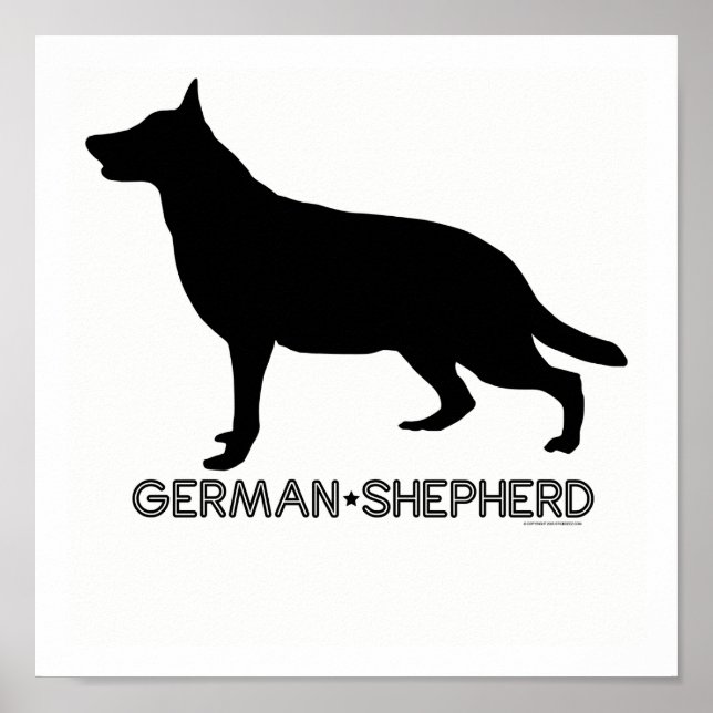 Impressão german shepherd (Frente)
