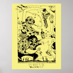 Impressão Gonzo puro/Poster