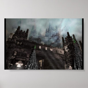 Impressão gótico da arte