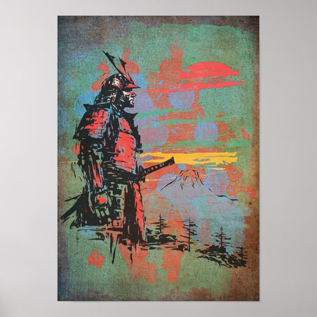 Impressão Gráfica de Samurai (Frente)