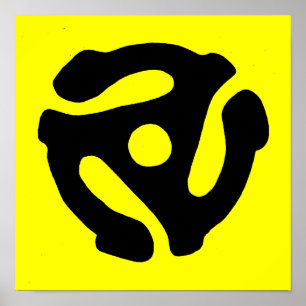 Impressão gravado 45 RPM do adaptador