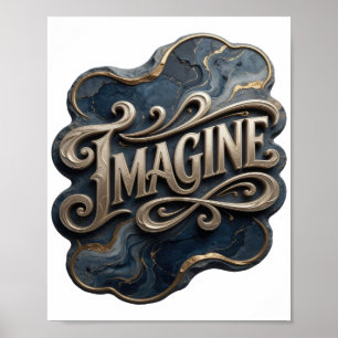 Impressão IMAGINE em Ouro Moderno