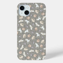 Impressão Inspirada em Cão Adormecido em Cinza Lar