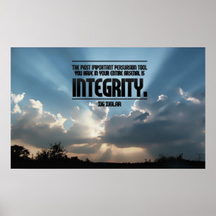 Impressão inspirado do poster da integridade