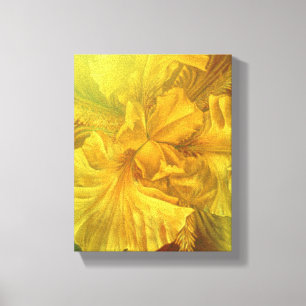 Impressão interno das canvas de arte do amarelo d