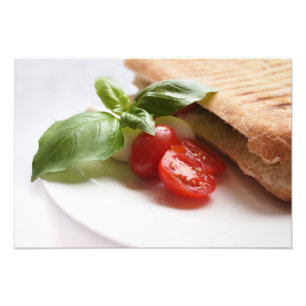 Impressão italiano saudável da foto da comida