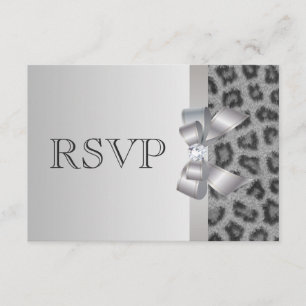 Impressão Leopard, Casamento RSVP de Arcos e Diamo