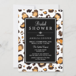 Impressão Leopardo de Aquarela | Convite ao Chá de