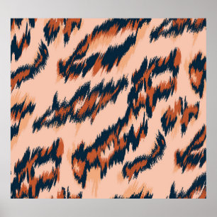 Impressão Leopardo: Design sem costura têxtil.