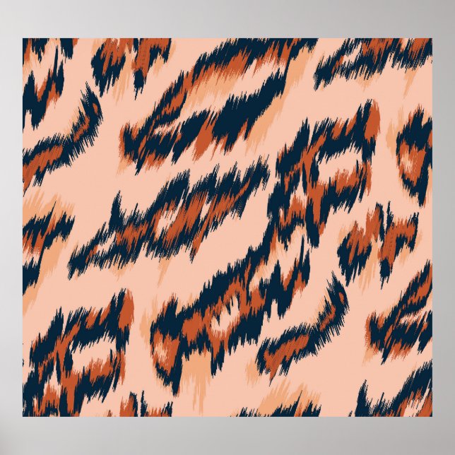 Impressão Leopardo: Design sem costura têxtil. (Frente)