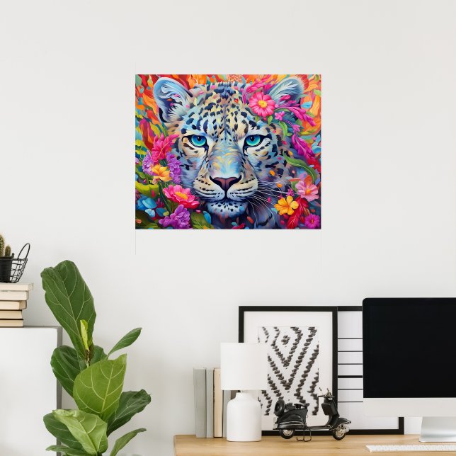 Impressão Leopardo-Neve, Papel Poster de Valor (Ma (Escritório em casa)