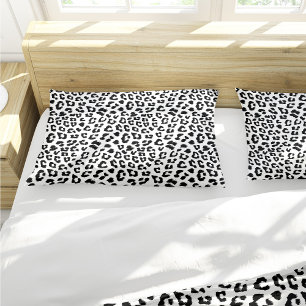 Impressão Leopardo Preto e Branco