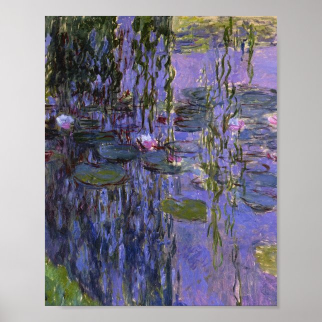 Impressão - Lillies d'água por Claude Monet (Frente)
