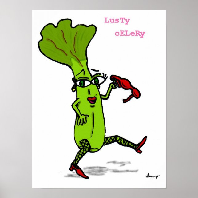 Impressão Lusty Celery (Frente)