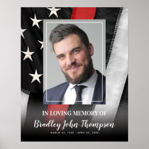 Impressão Memorial dos Bombeiros Poster da Linha
