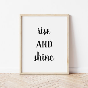 Impressão Modern Farmhouse Rise and Shine
