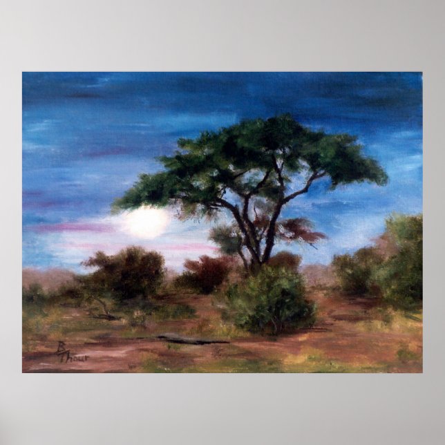 Impressão Moon africano (Frente)