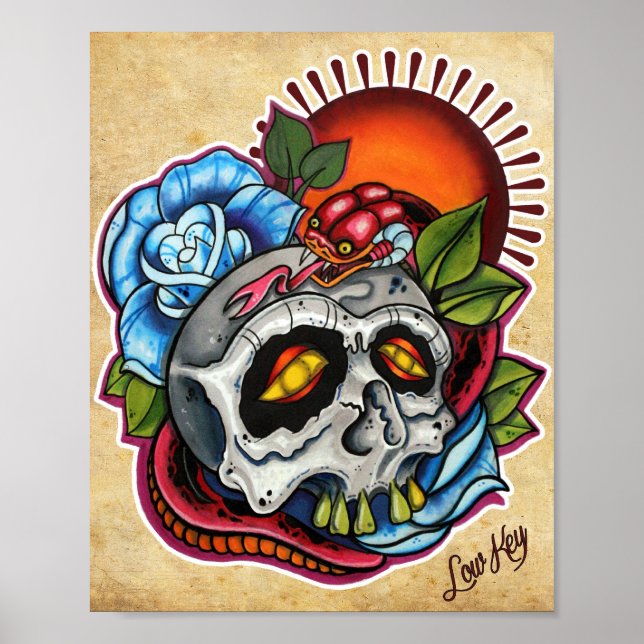 Impressão morto dos olhos do  (Frente)