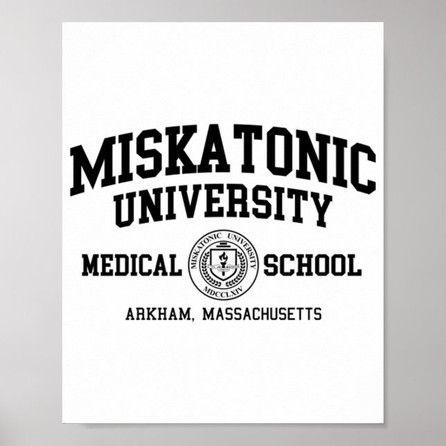 Impressão Negro da Universidade Miskatonic (Frente)