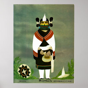 Impressão "novo" do kachina