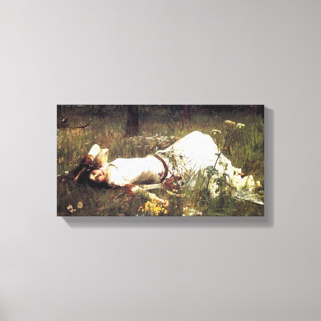 Impressão Ophelia Canvas Waterhouse (Frente)