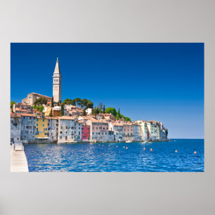 Impressão ou poster da foto de Rovinj. Costa de