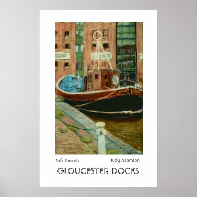 impressão ou Poster do 'Goucester Docks' (Frente)
