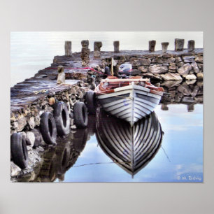 Impressão ou poster só do barco