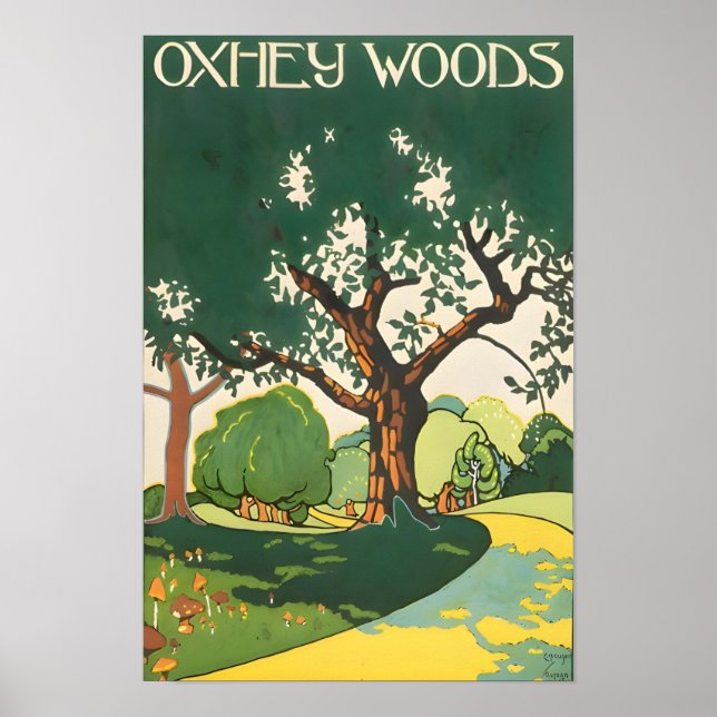 Impressão Oxhey Woods (Frente)