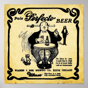 Impressão pálido da cerveja de Perfecto do olhar