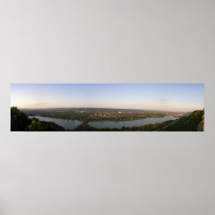 Impressão panorâmico das alturas de Garvin