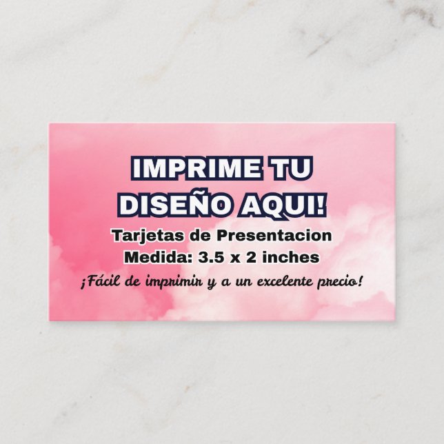 Impressão para Cartões de Visita Imprime (Frente)