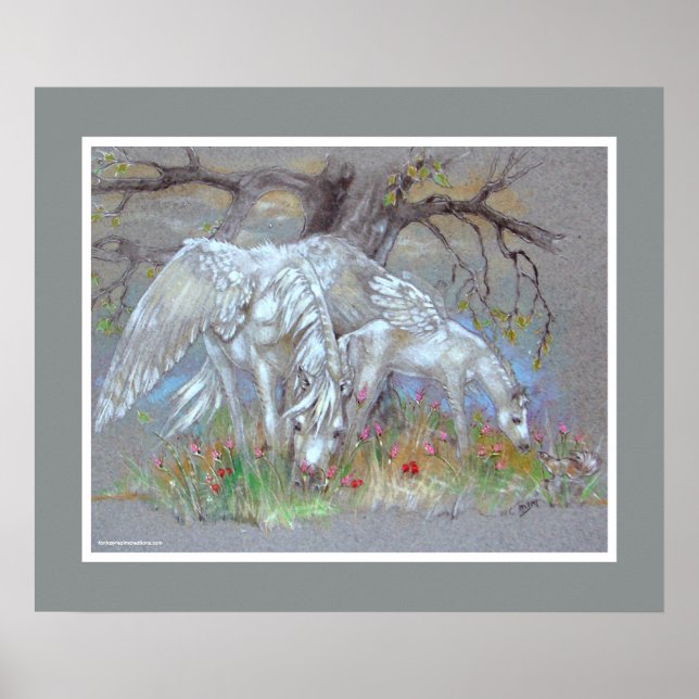 IMPRESSÃO - Pegasus Mãe e Foal (Frente)