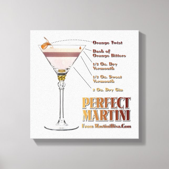 Impressão Perfeita de Cocktail Martini - Receita 1 (Frente)