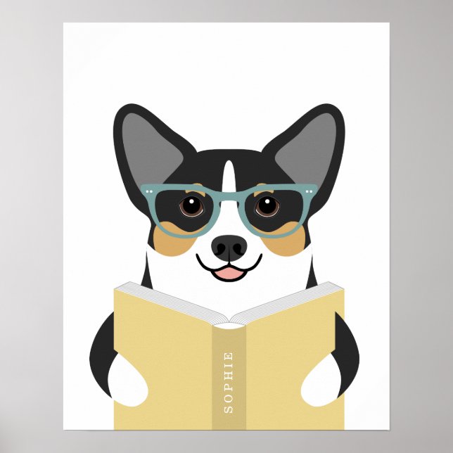Impressão Personalizada de Cão Corgi (Frente)