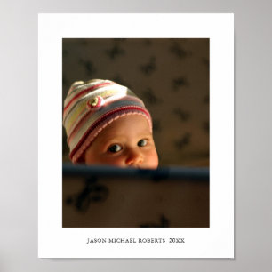 Impressão Personalizada de Foto e Nome do Bebê