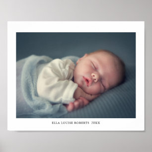 Impressão Personalizada de Foto e Nome do Bebê